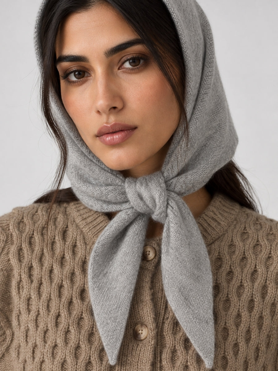 Luna Medium Cashmere Bandana Scarf