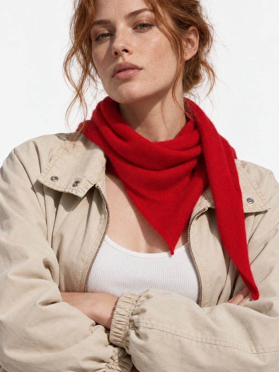 Luna Medium Cashmere Bandana Scarf
