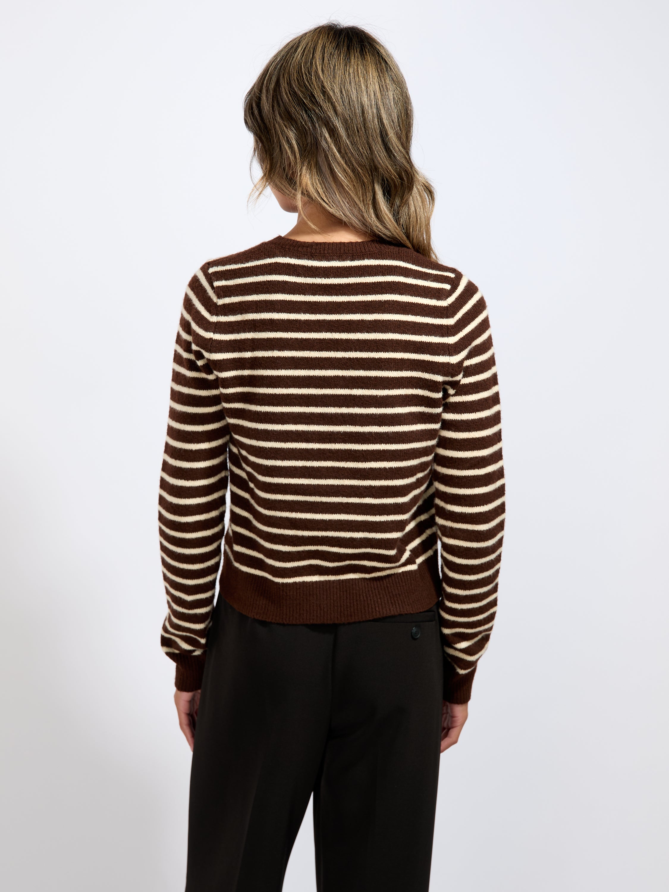 Eleanora Long Sleeve Stripe Cardigan