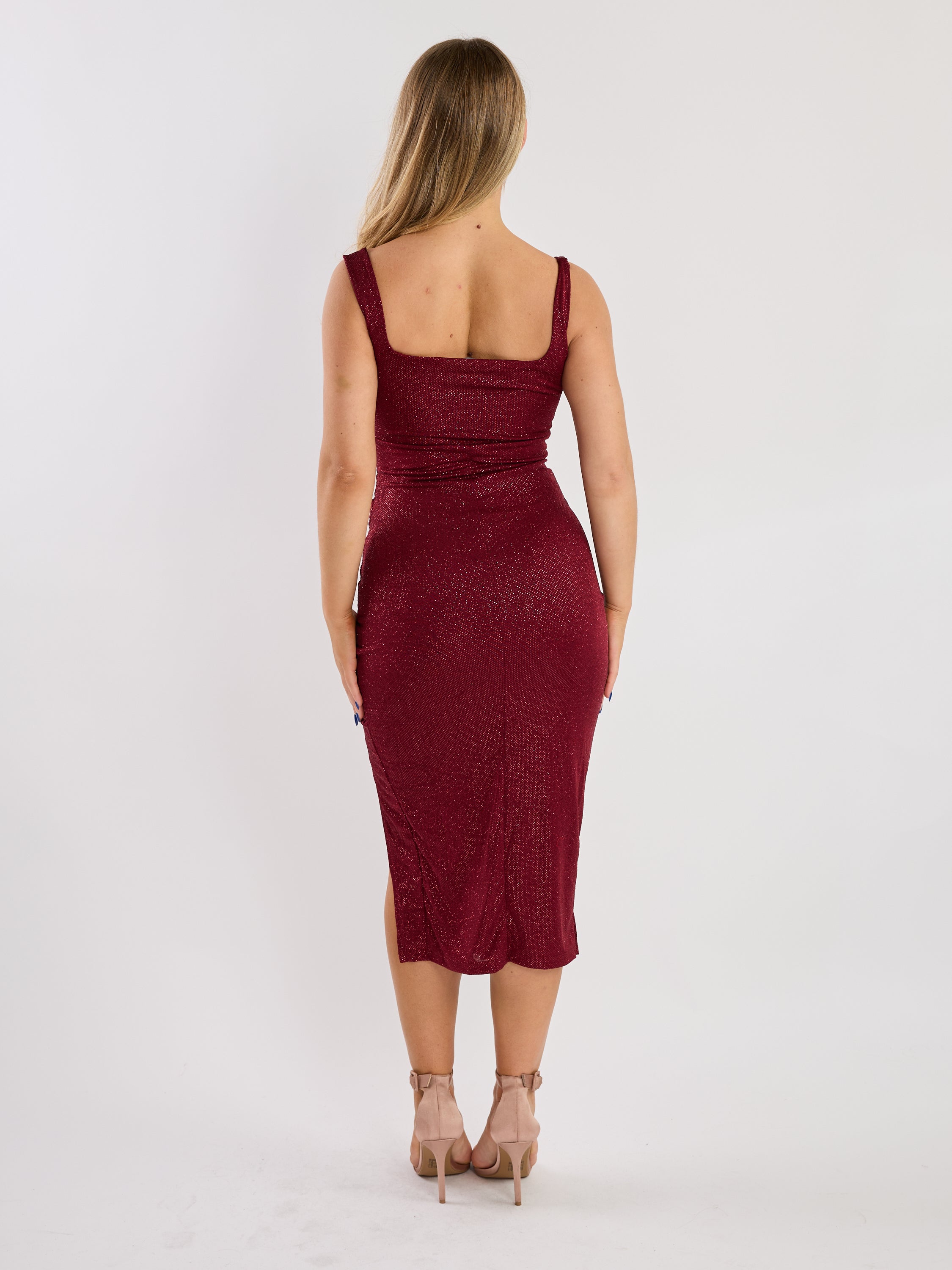 Cedric Glitter Midi Dress