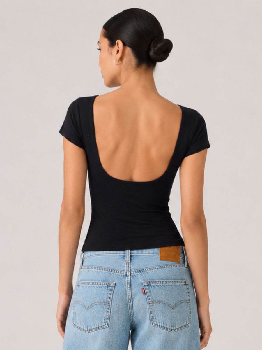 FORM STUDIO Brida Open Neck Top