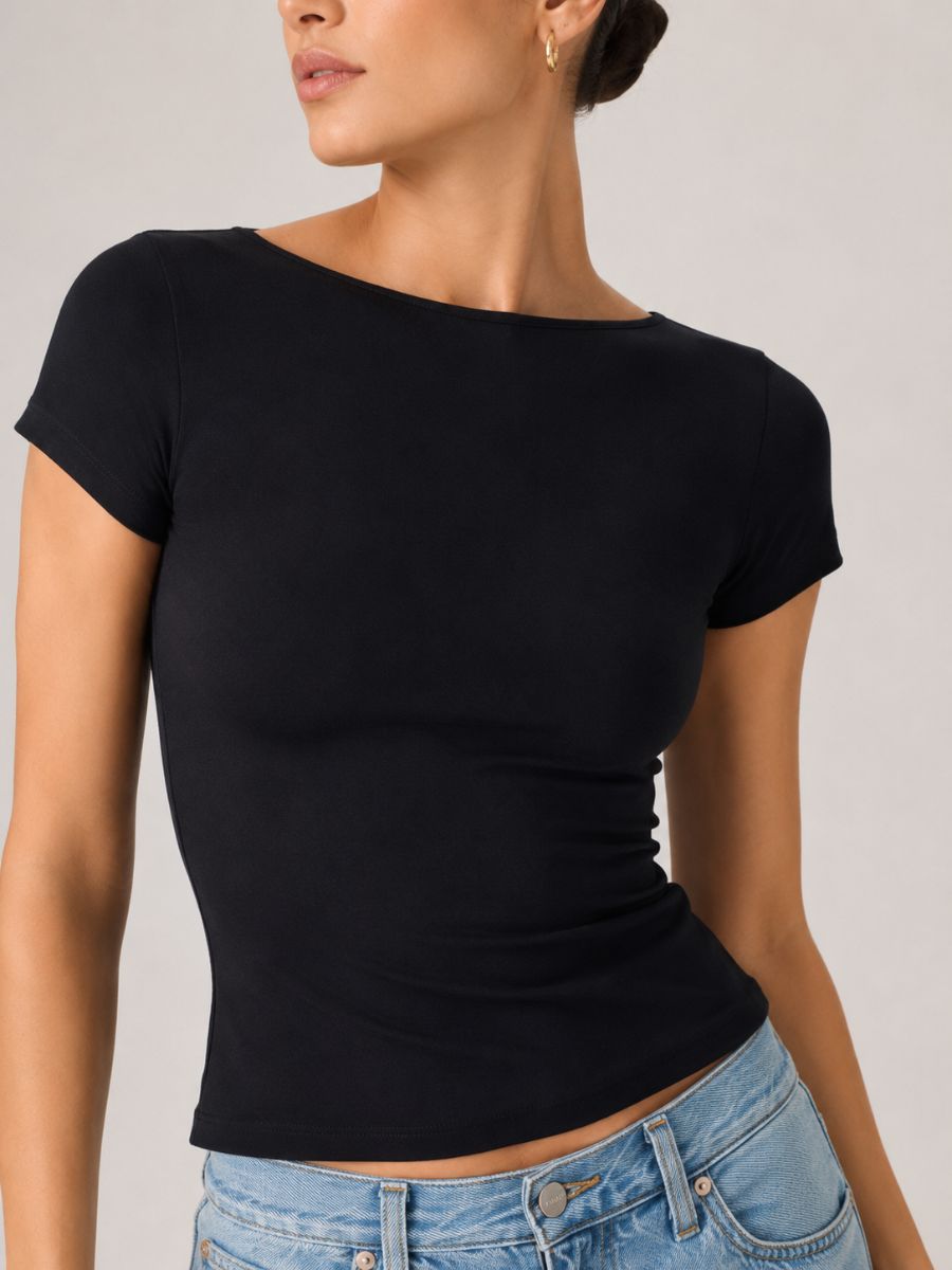 FORM STUDIO Brida Open Neck Top