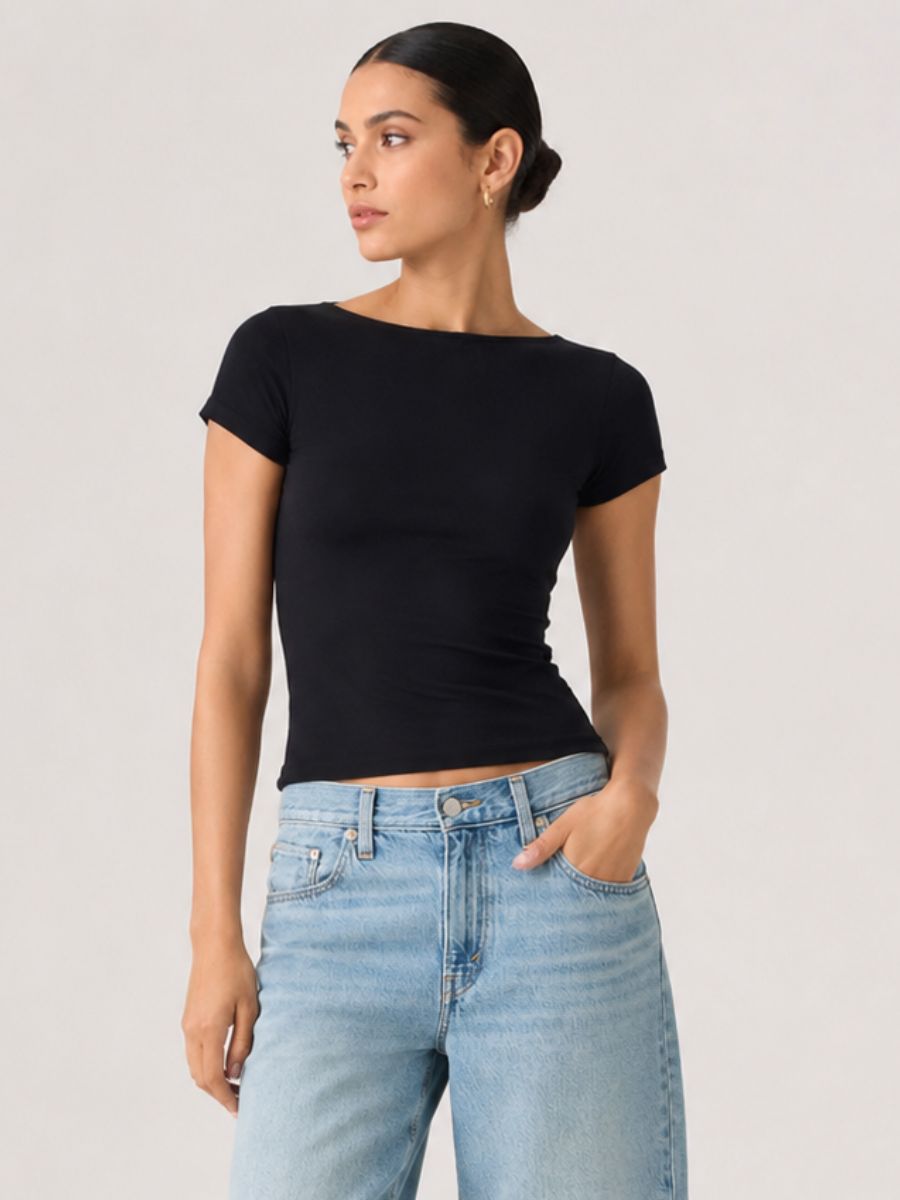 FORM STUDIO Brida Open Neck Top