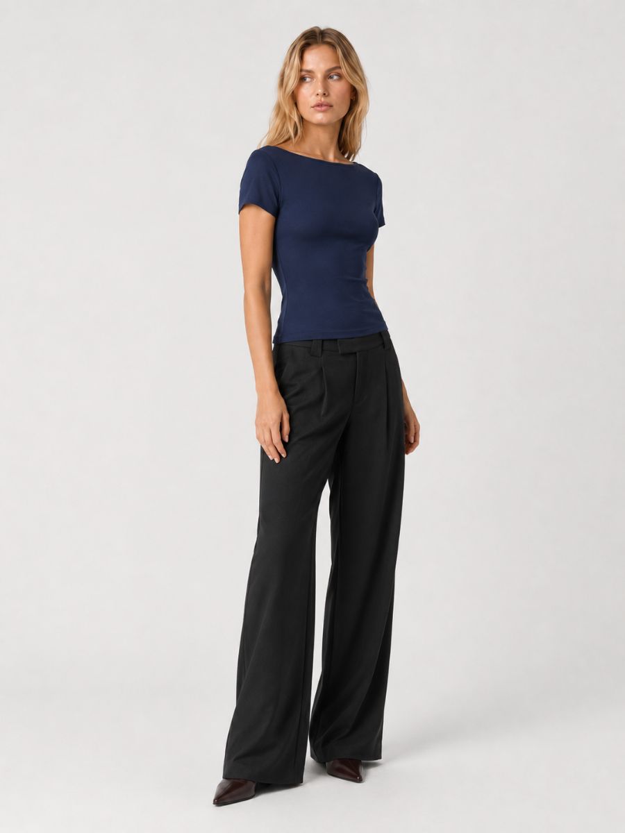 FORM STUDIO Brida Open Neck Top