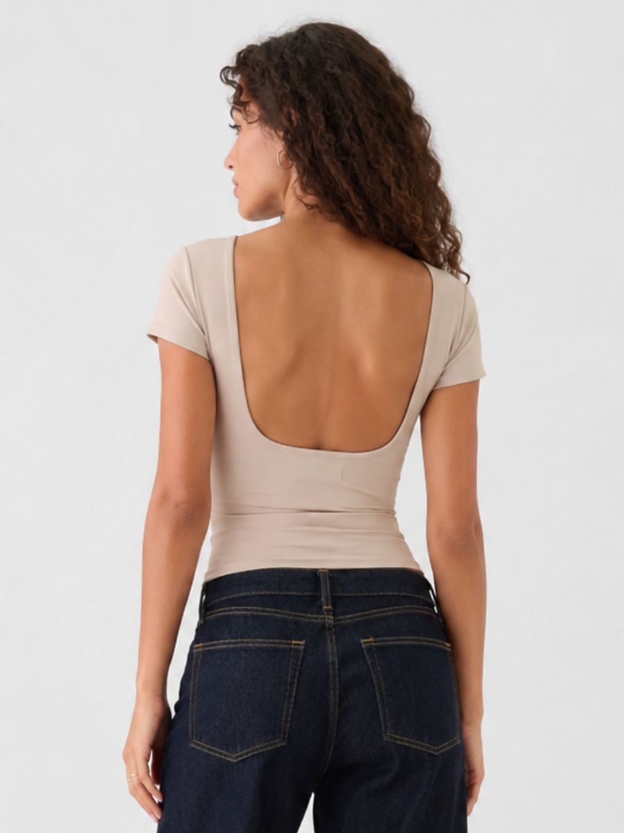 FORM STUDIO Brida Open Neck Top