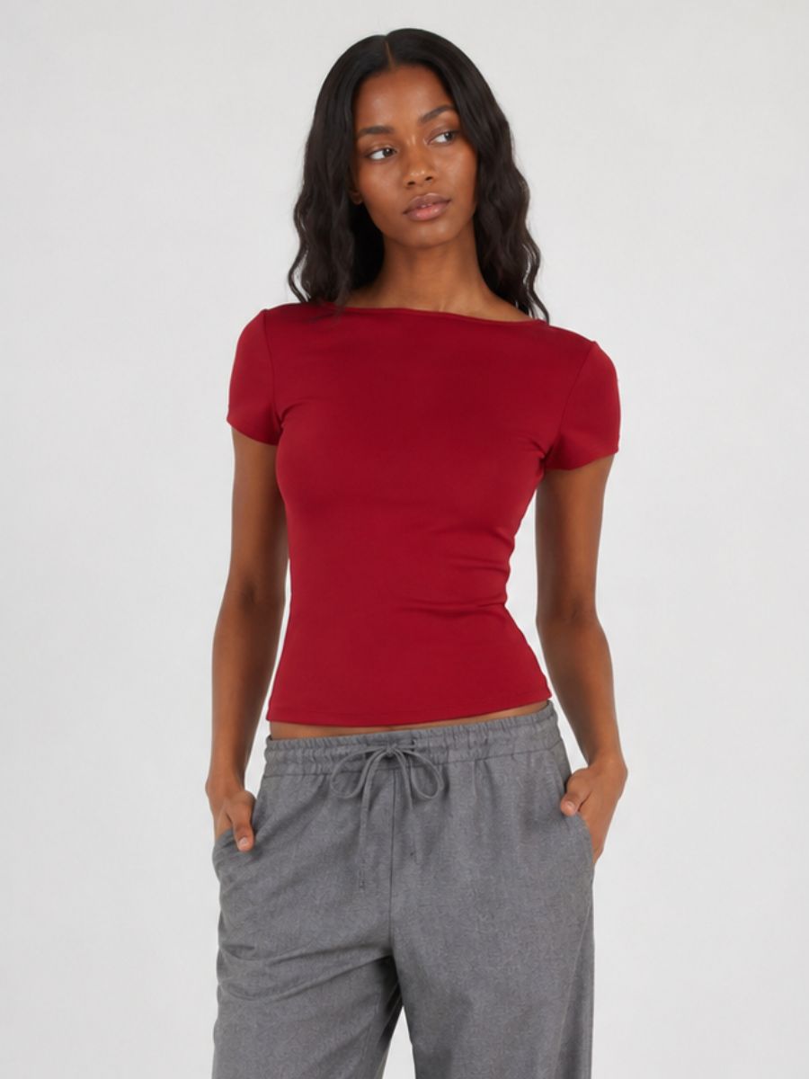 FORM STUDIO Brida Open Neck Top