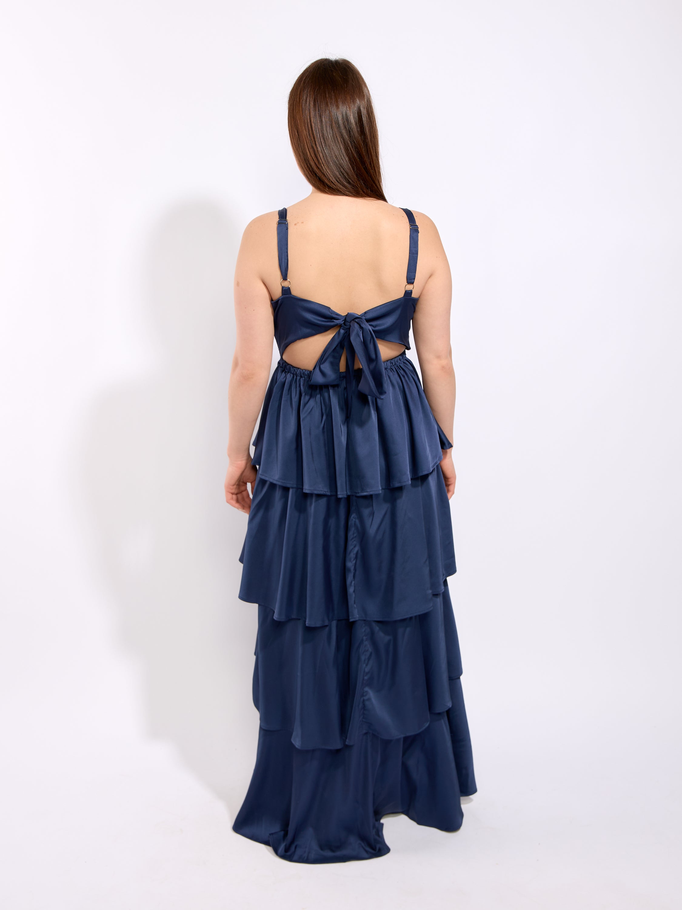 Jamie Solid Satin Maxi Dress