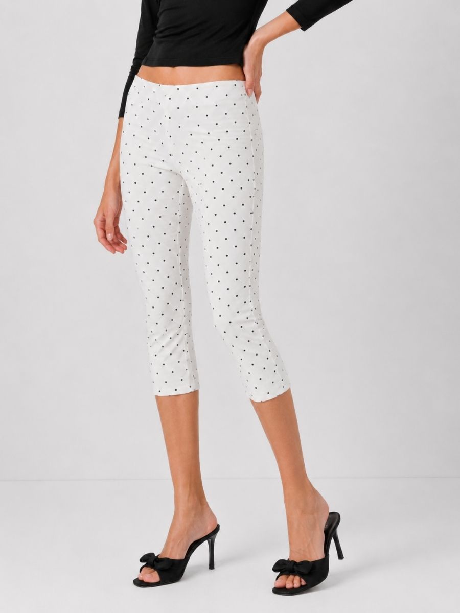 Polka Dot Capri Pants