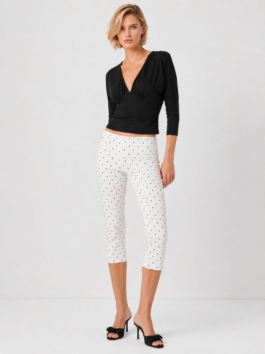Polka Dot Capri Pants