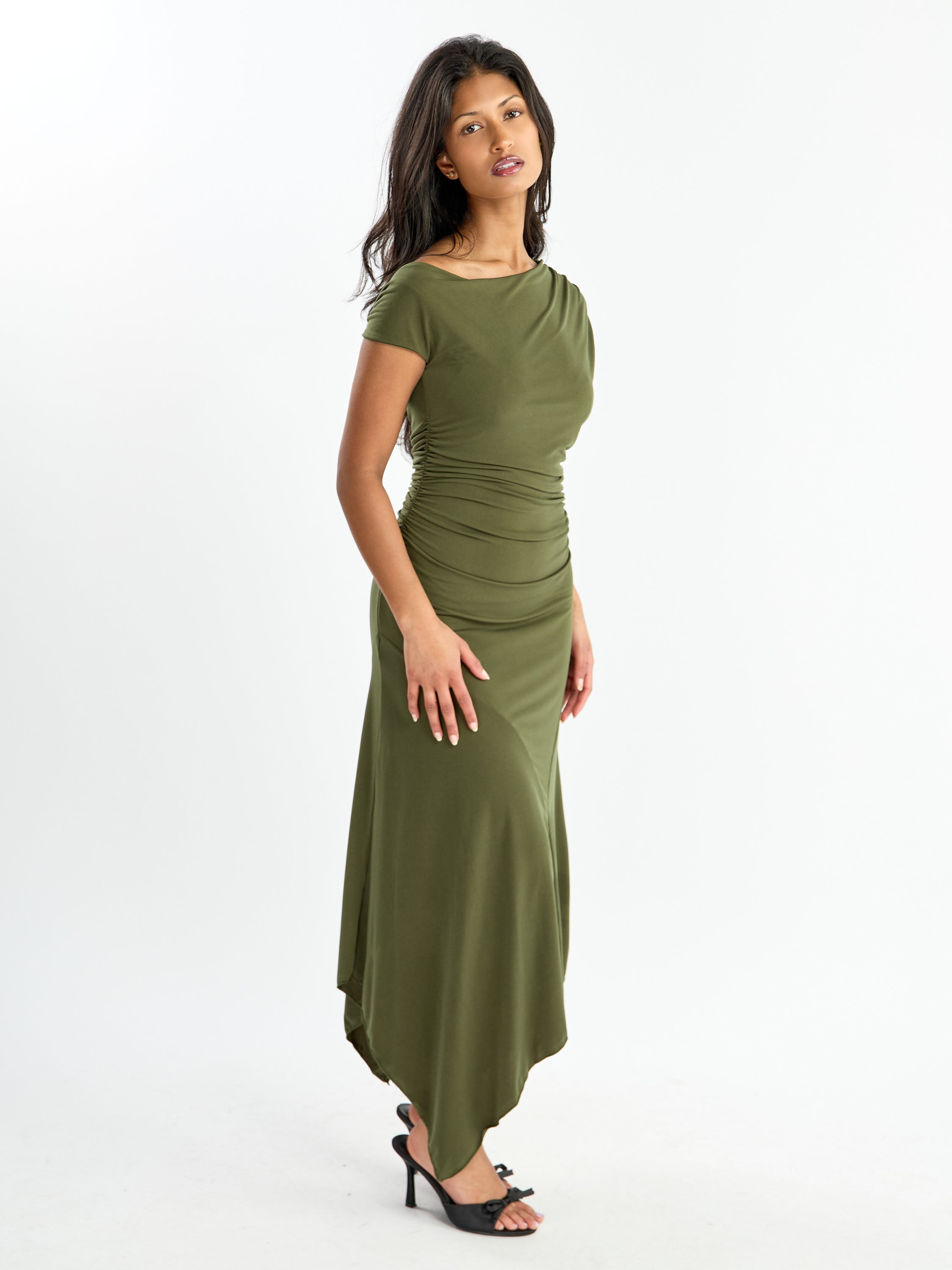 Nikky Drape Bottom Long Skirt