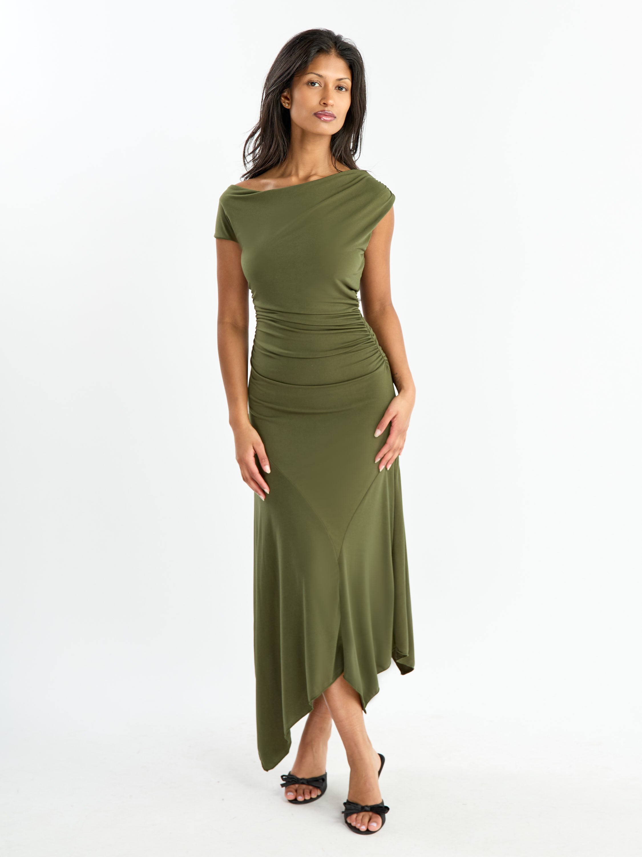 Nikky Drape Bottom Long Skirt
