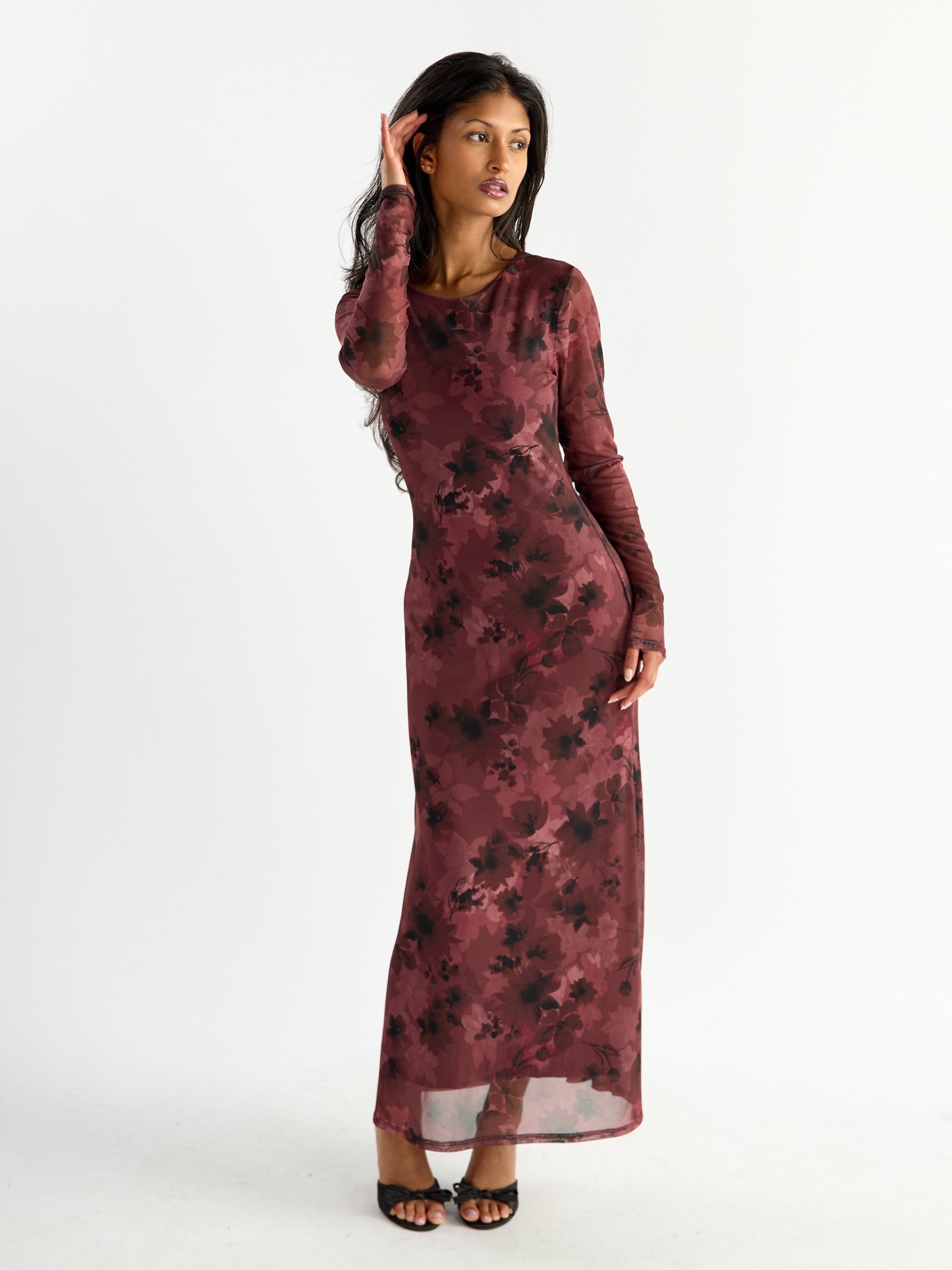 Dyna Mesh A-Line Dress