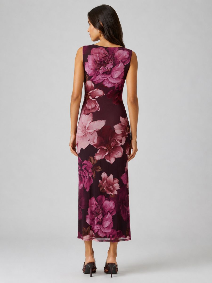 Claudia Mesh Sleeveless Dress