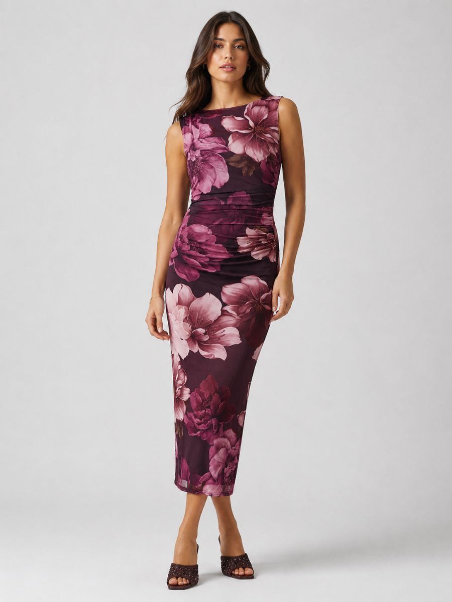 Claudia Mesh Sleeveless Dress