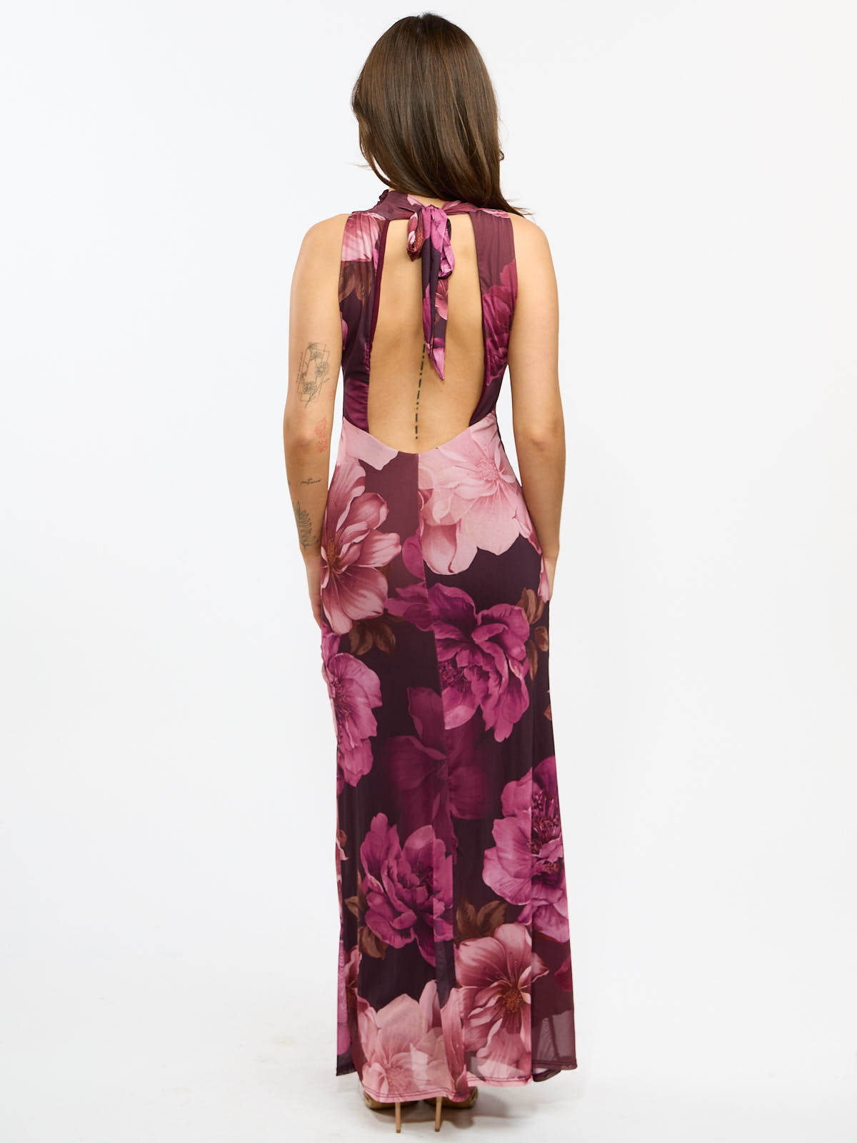 Jolene Mesh Halter Neck Dress