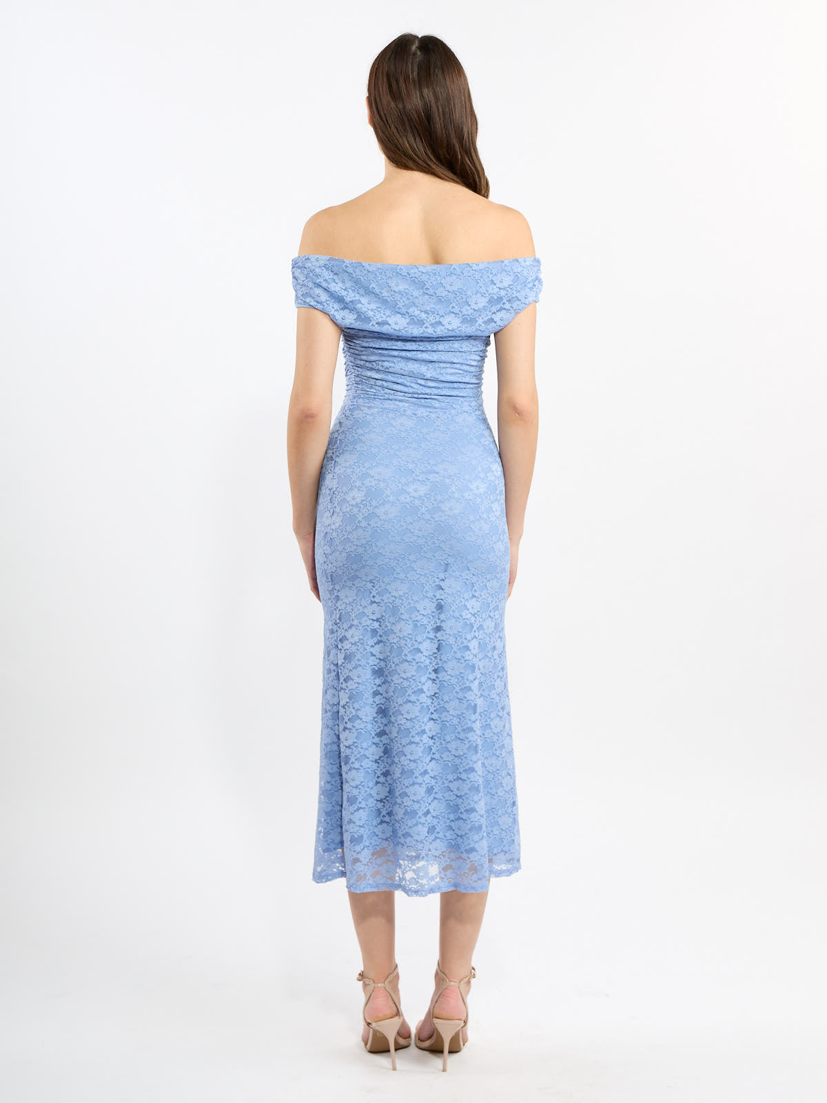 Live Lace Off-the-Shoulder Midi Dress