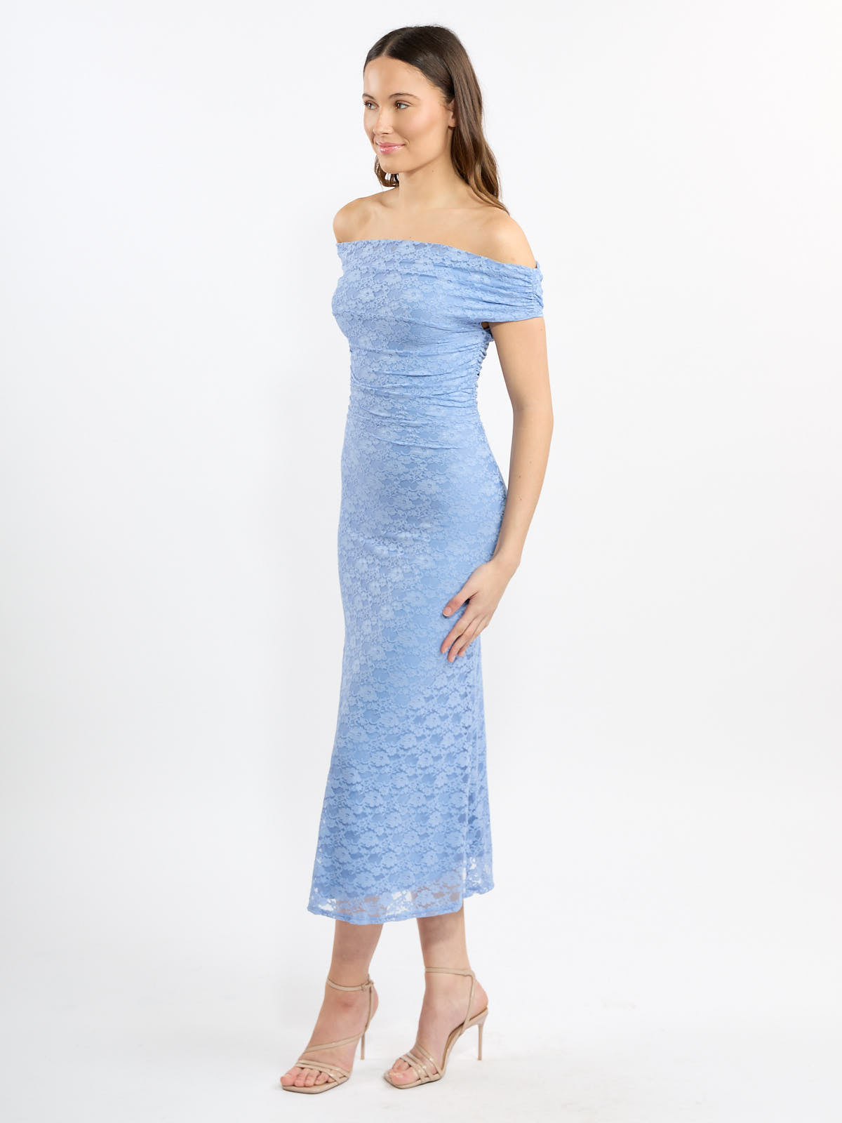 Live Lace Off-the-Shoulder Midi Dress