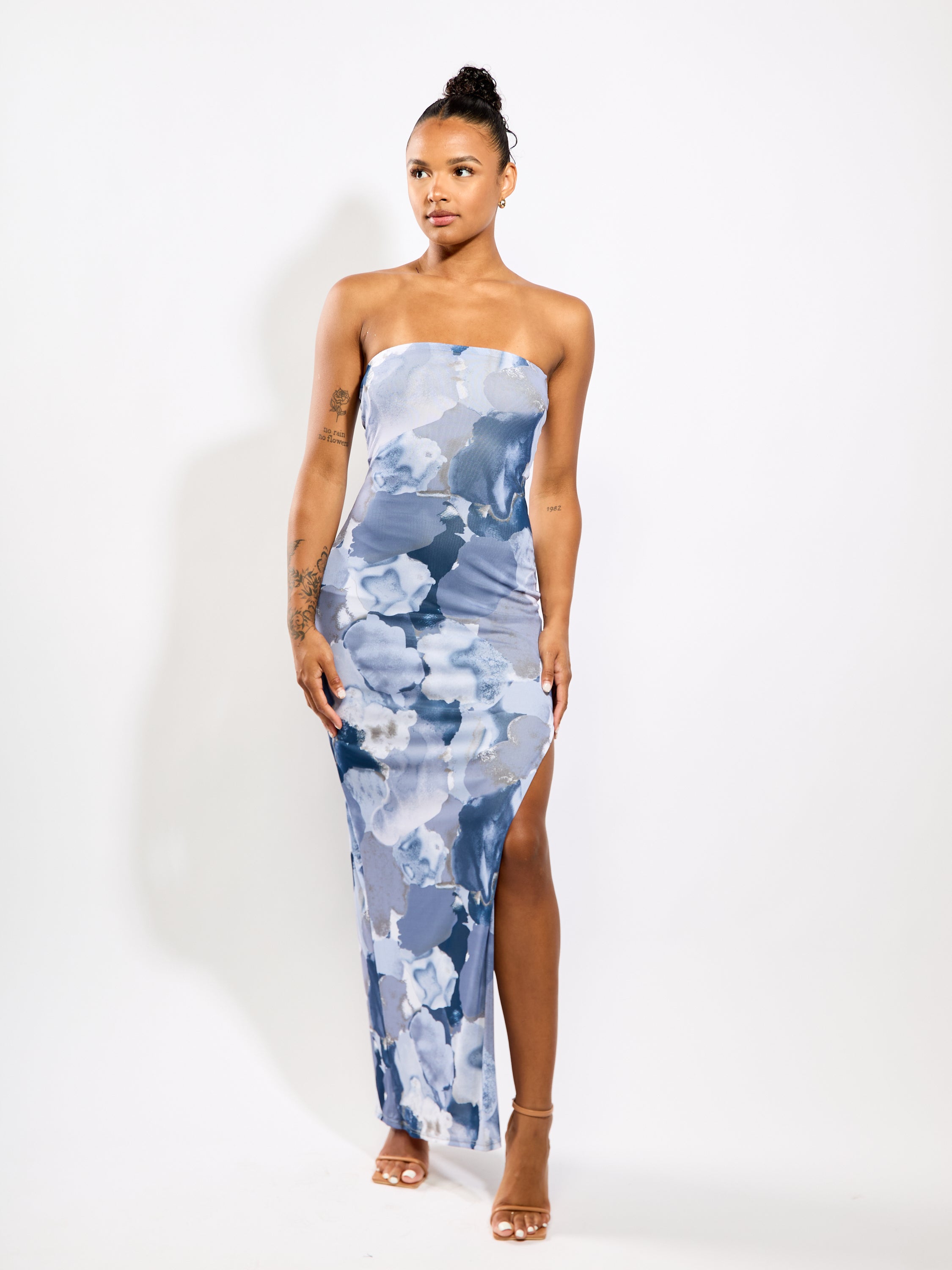 Lipa Strapless Mesh Long Dress