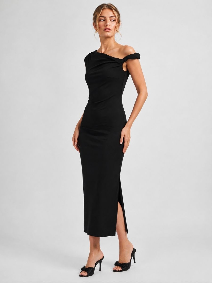 Veda Crepe Midi Dress