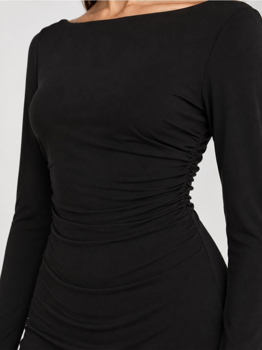 Casa Deep Cross Back Mini Dress
