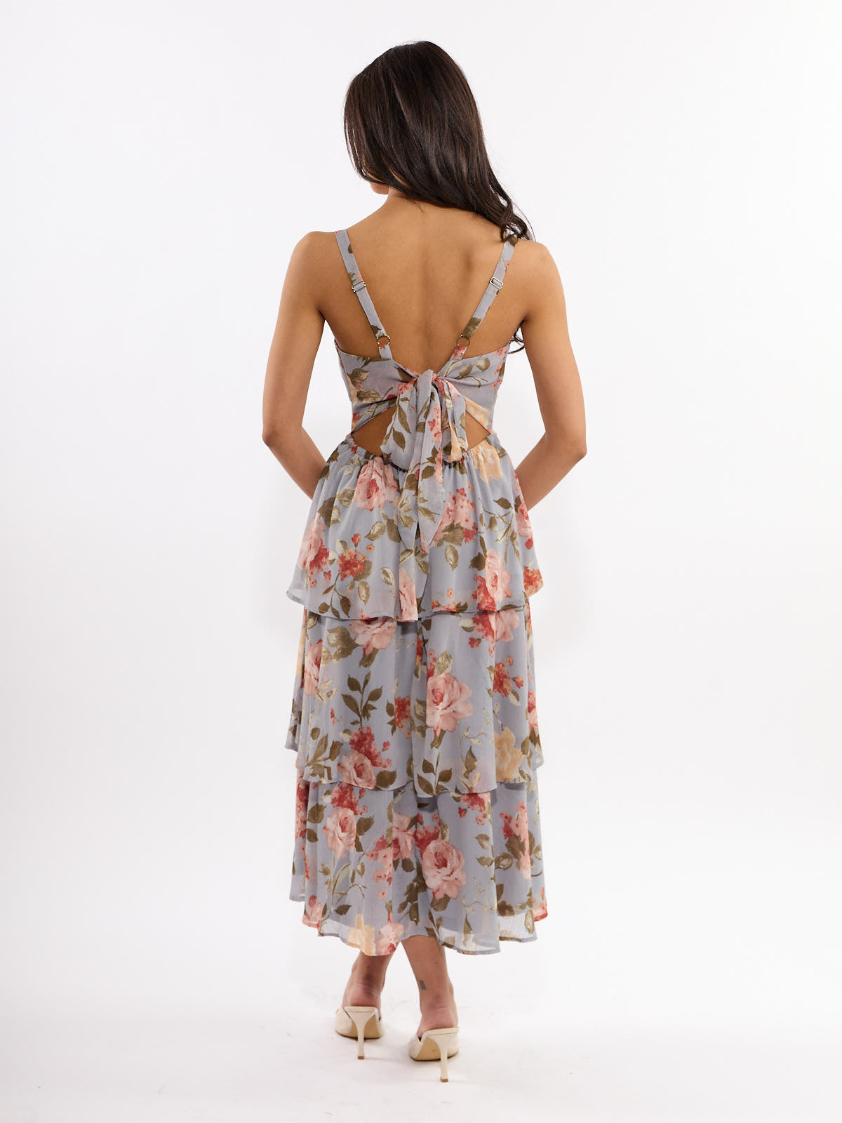 Jamie Big Floral Midi Dress