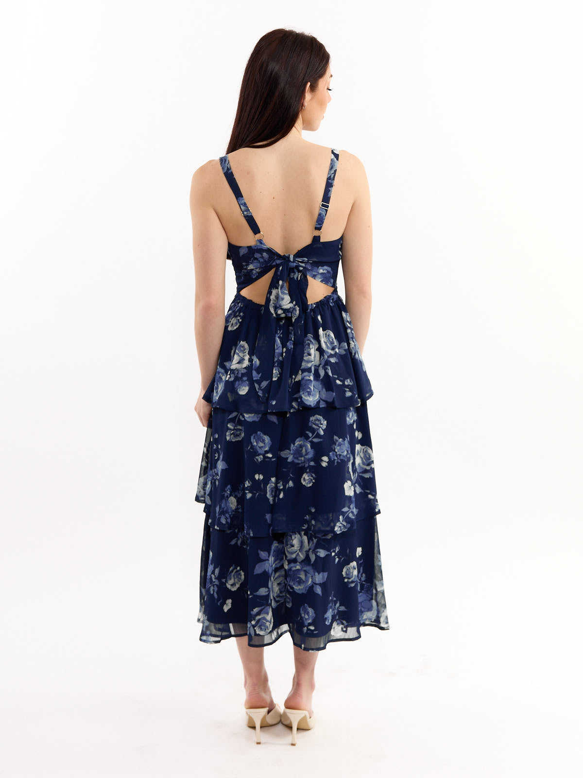 Jamie Printed Chiffon Midi Dress