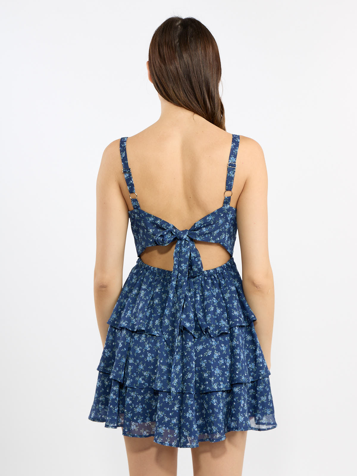Jamie Small Floral Ruffle Mini Dress