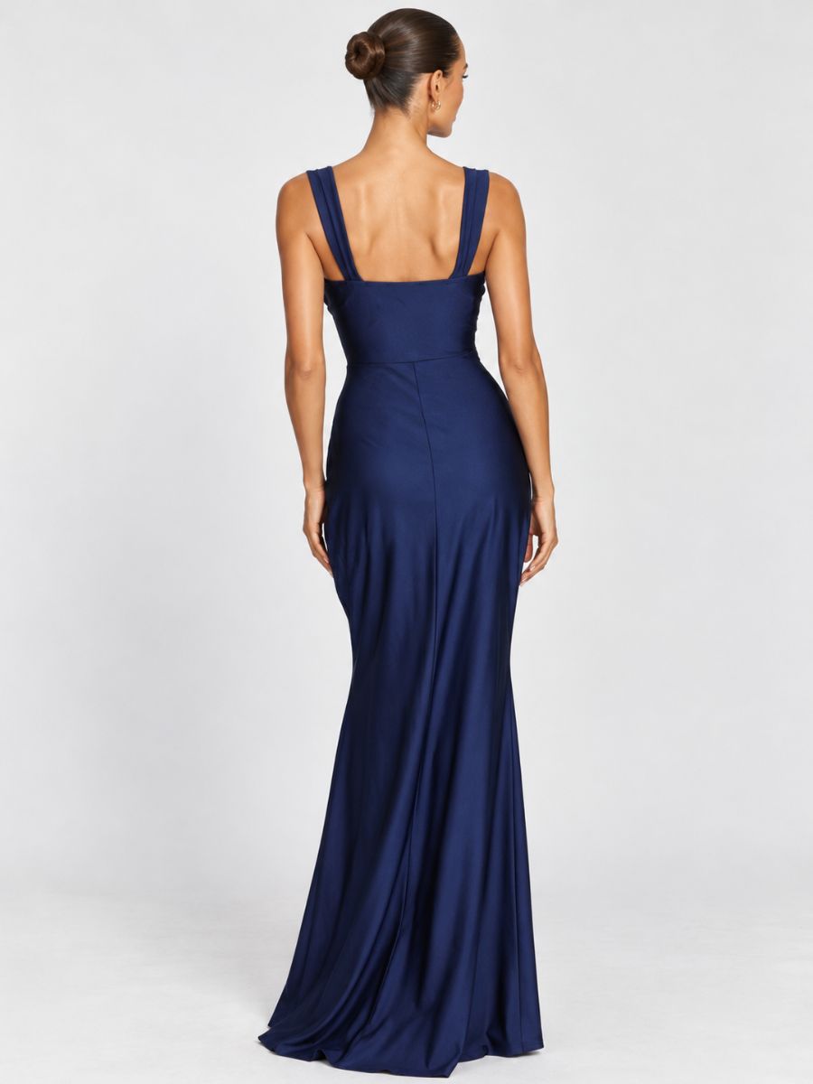 Tessa Power Satin Maxi Dress
