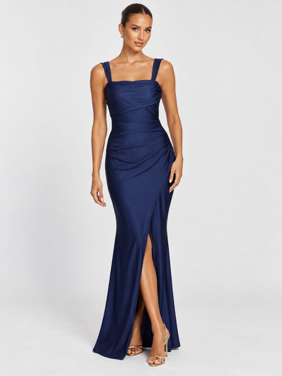 Tessa Power Satin Maxi Dress