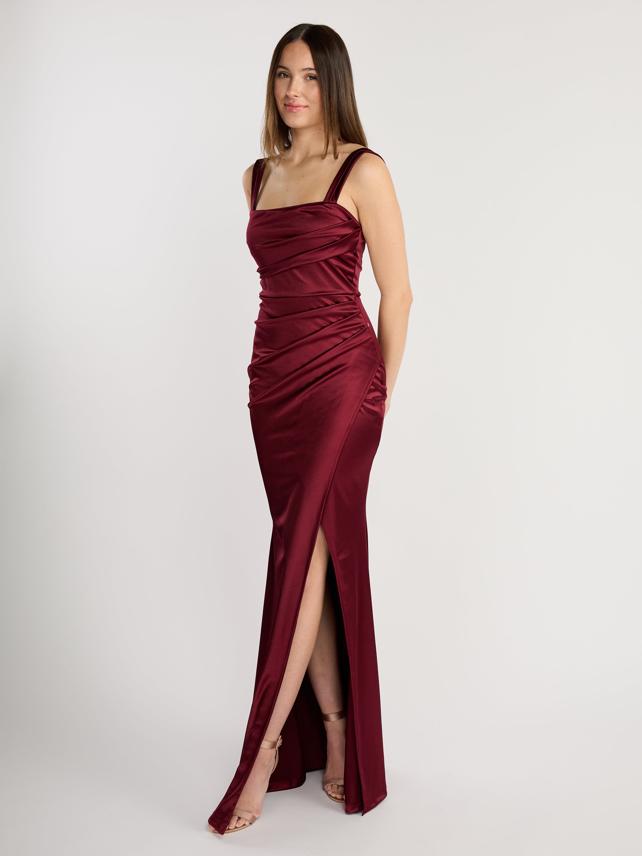Tessa Casino Drape Maxi Dress