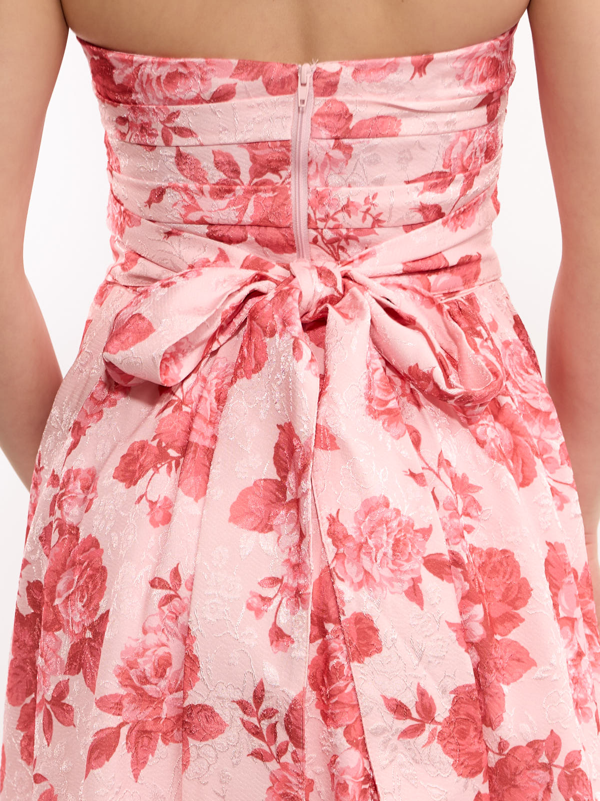 Milo Tie-Back Strapless Mini Dress