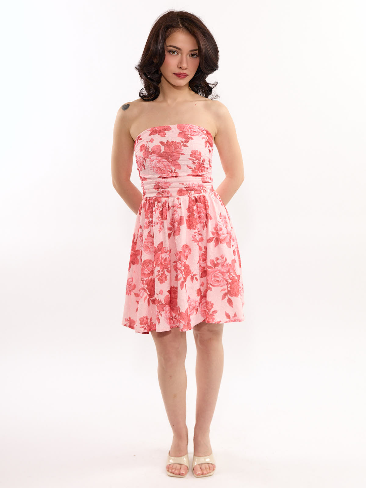 Milo Tie-Back Strapless Mini Dress