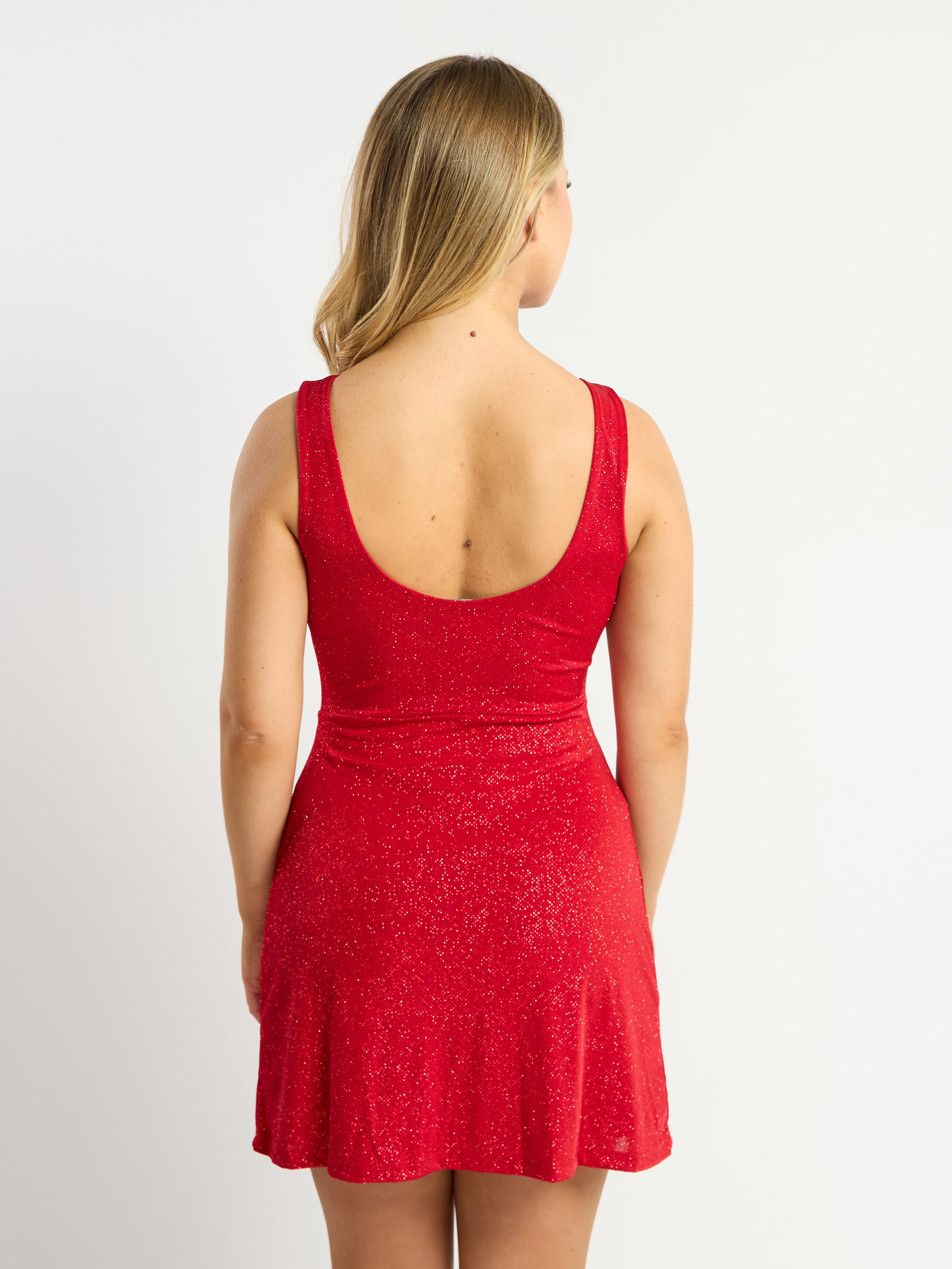 Amara Slinky Glitter Mini Dress