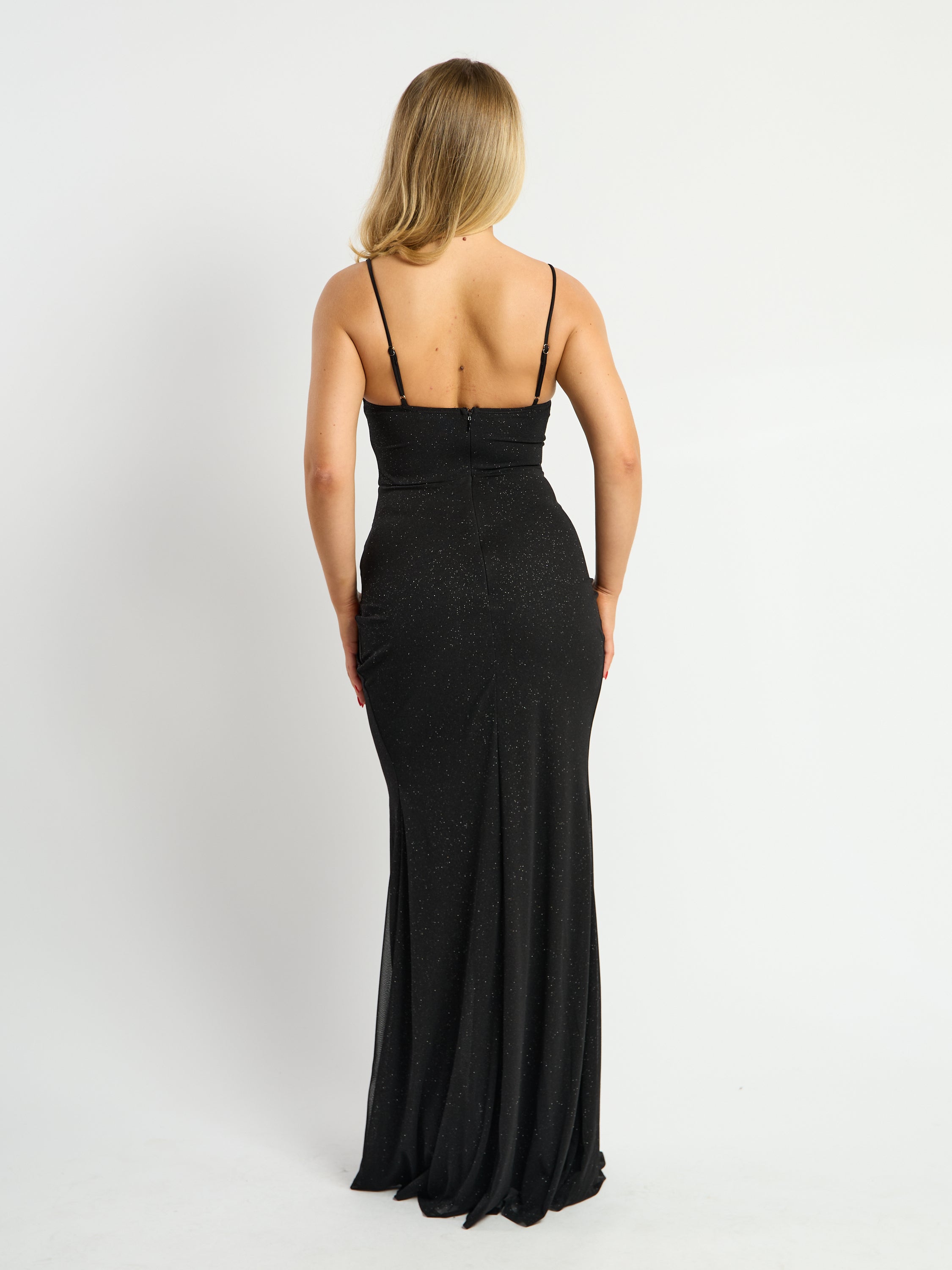 Romance Glitter Corset Maxi Dress