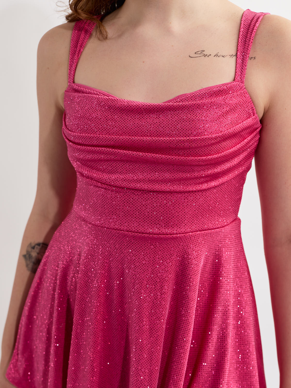 Bailey Slinky Tiered Mini Dress