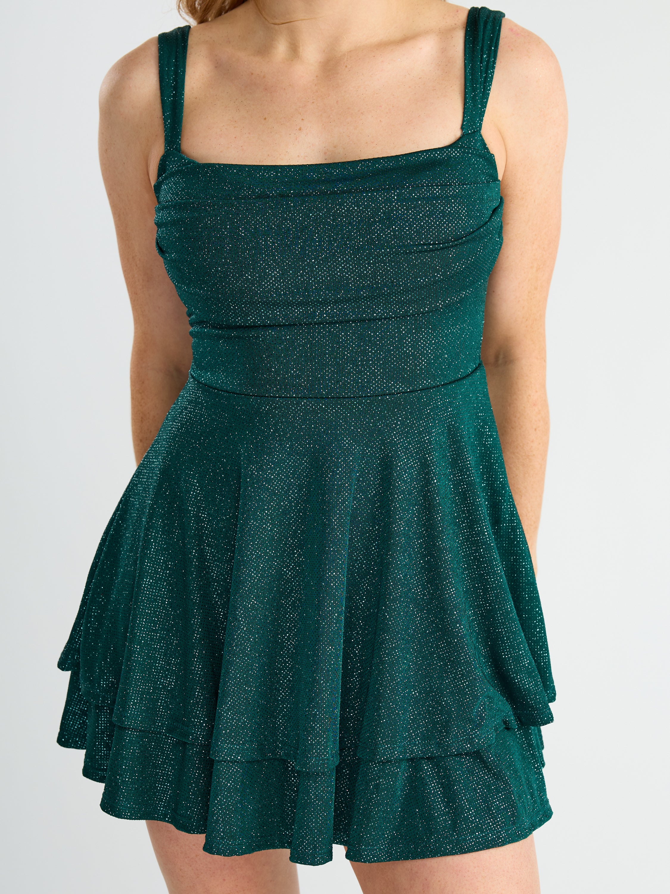 Bailey Slinky Tiered Mini Dress