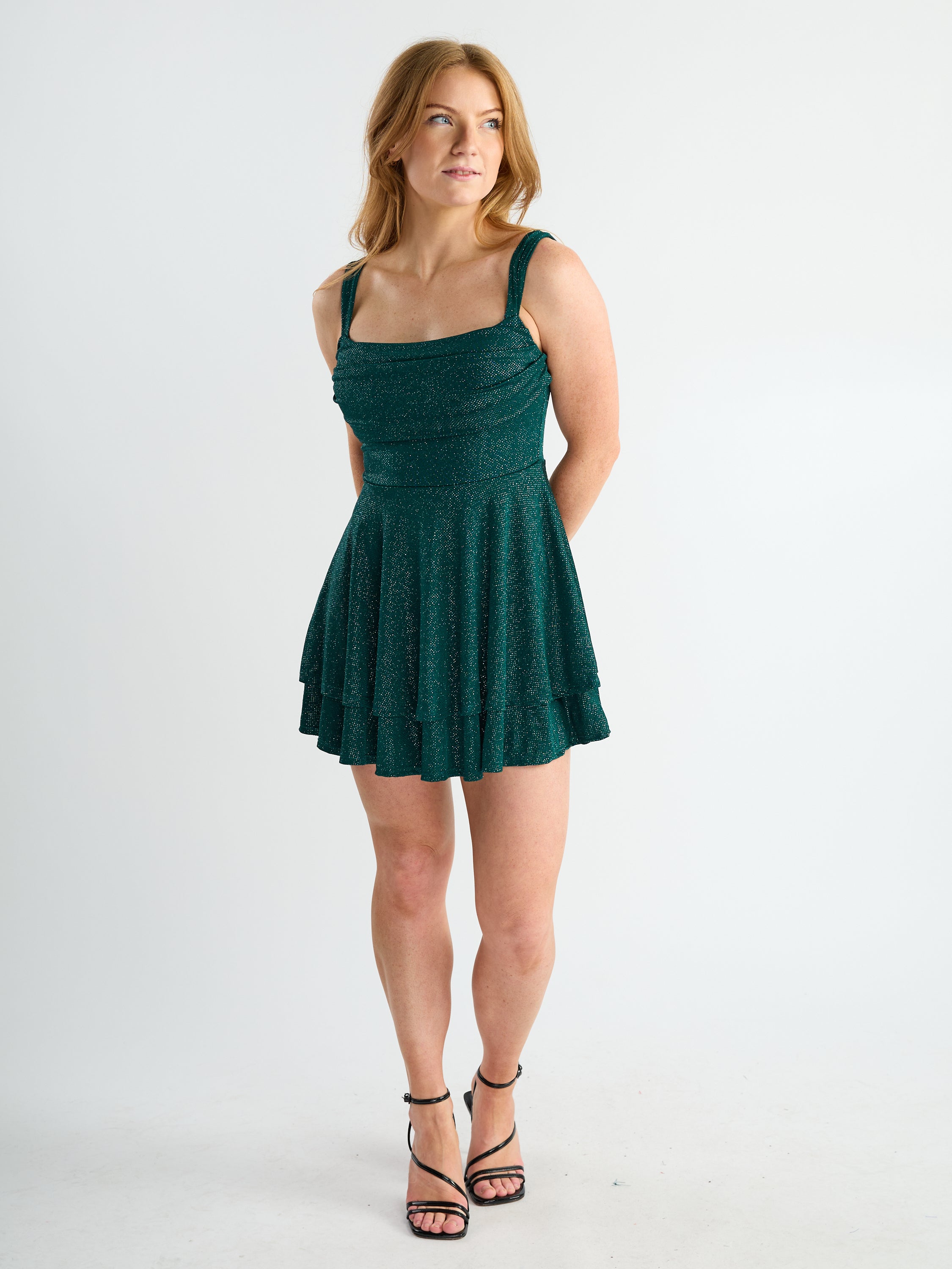 Bailey Slinky Tiered Mini Dress