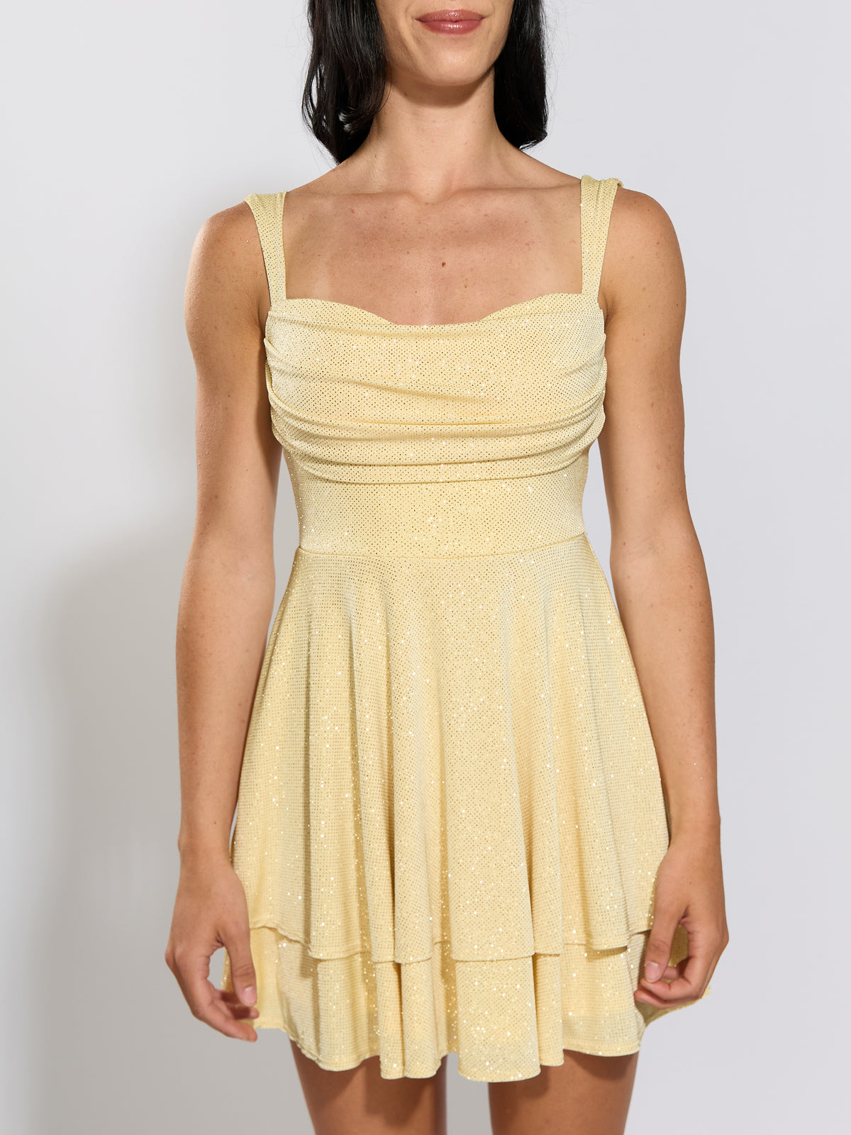 Bailey Slinky Tiered Mini Dress