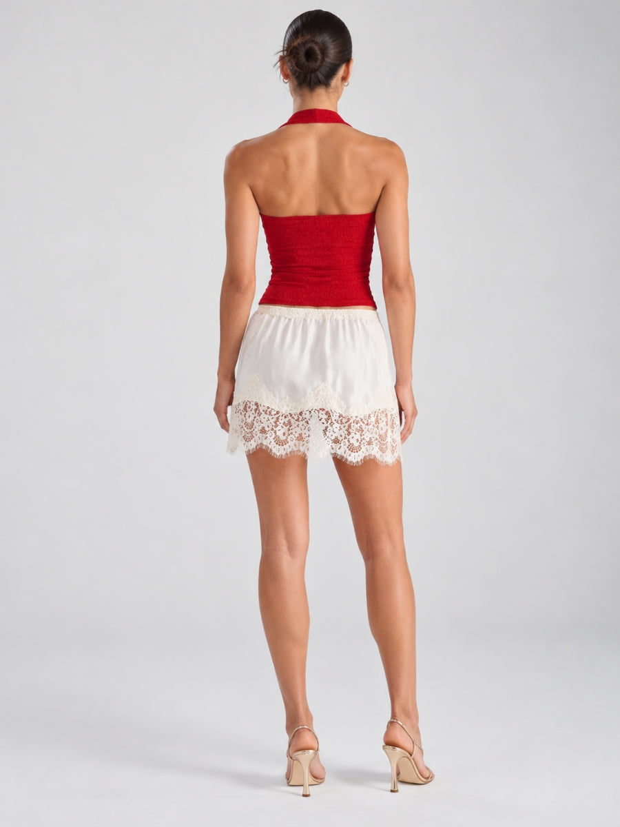 Bieber Glitter Halter Top