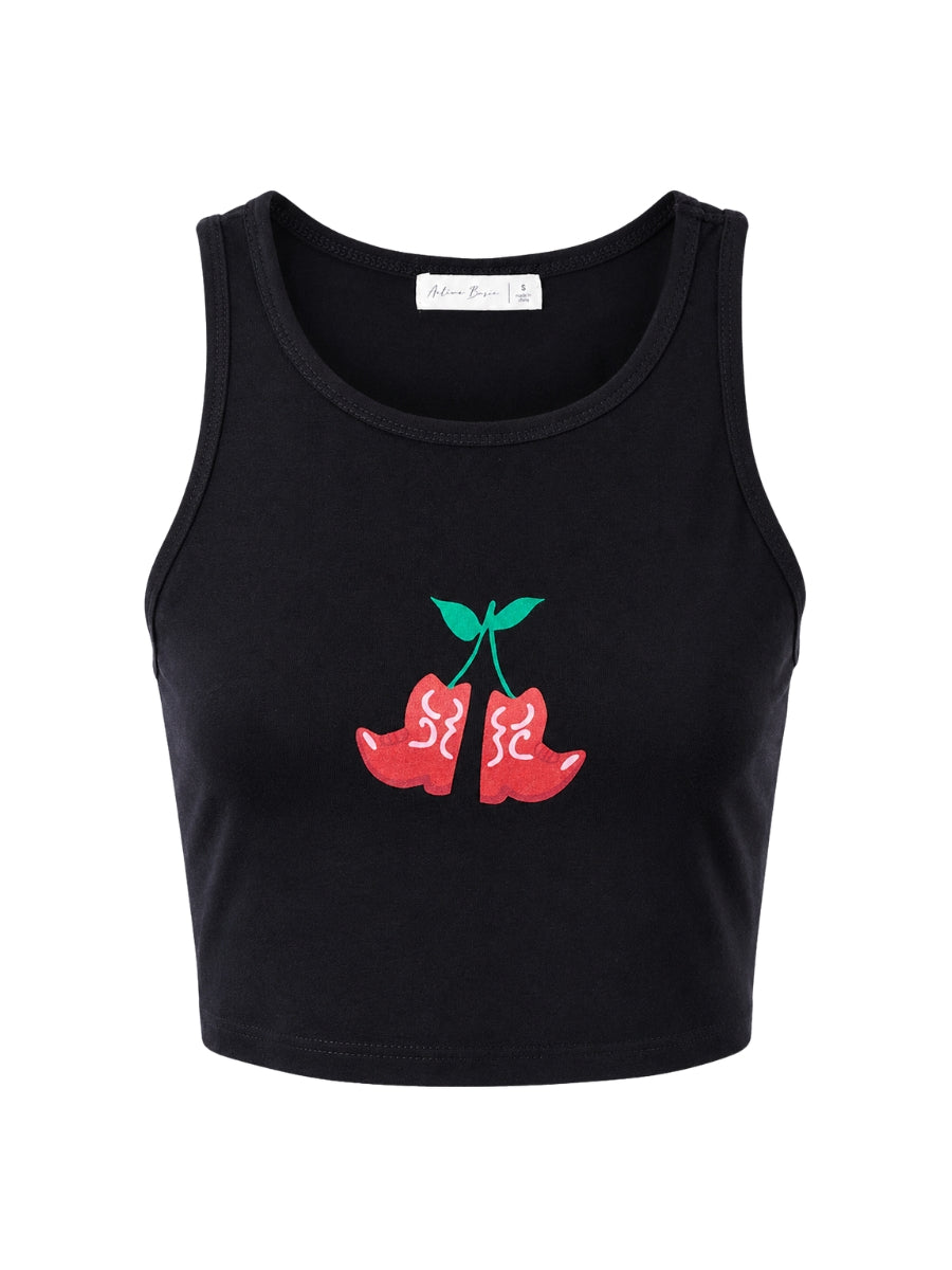 Cherry Boots Tank Top – envy+grace
