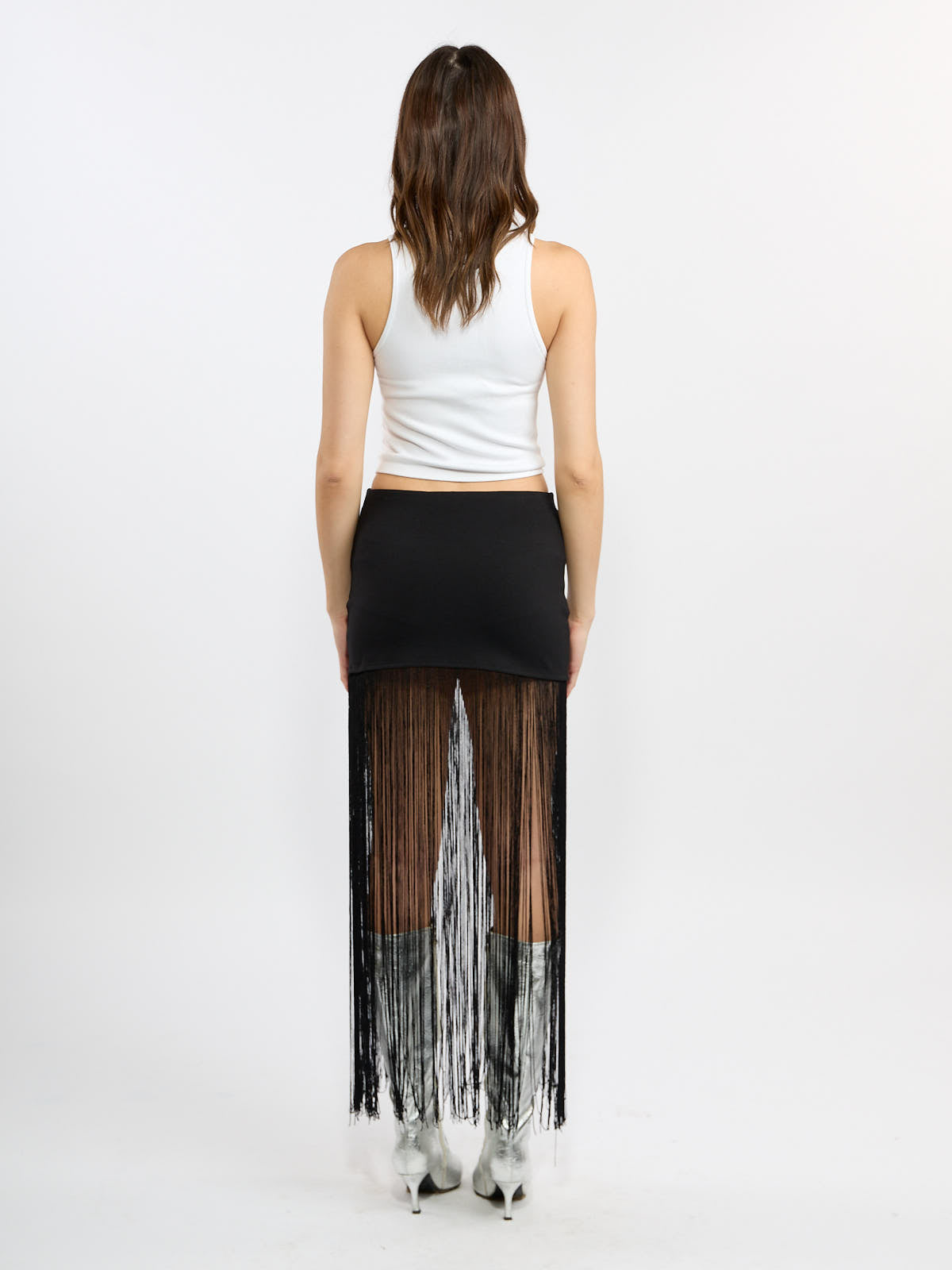 Olivia Fringe Maxi Skirt