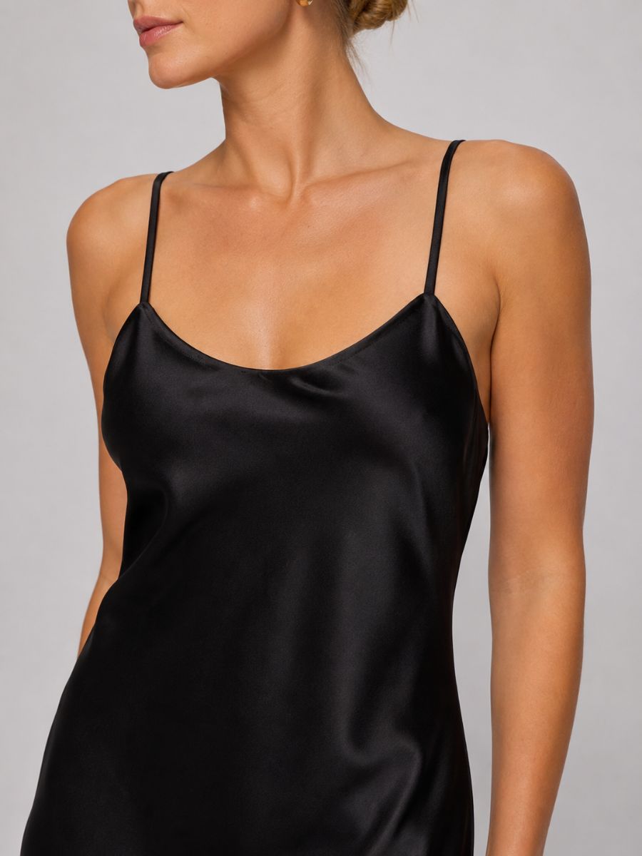 Aviva Satin Slip Maxi Dress