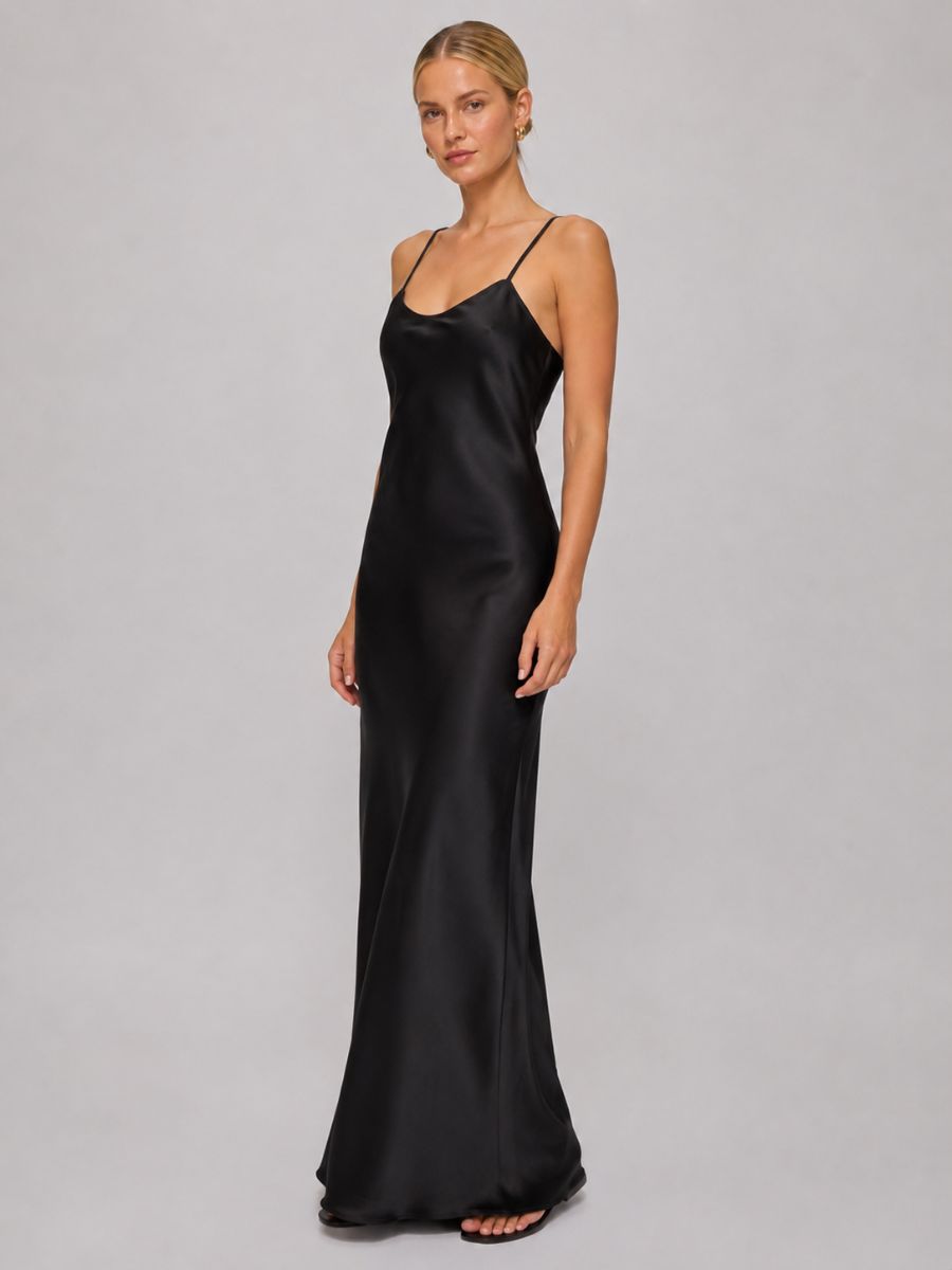 Aviva Satin Slip Maxi Dress