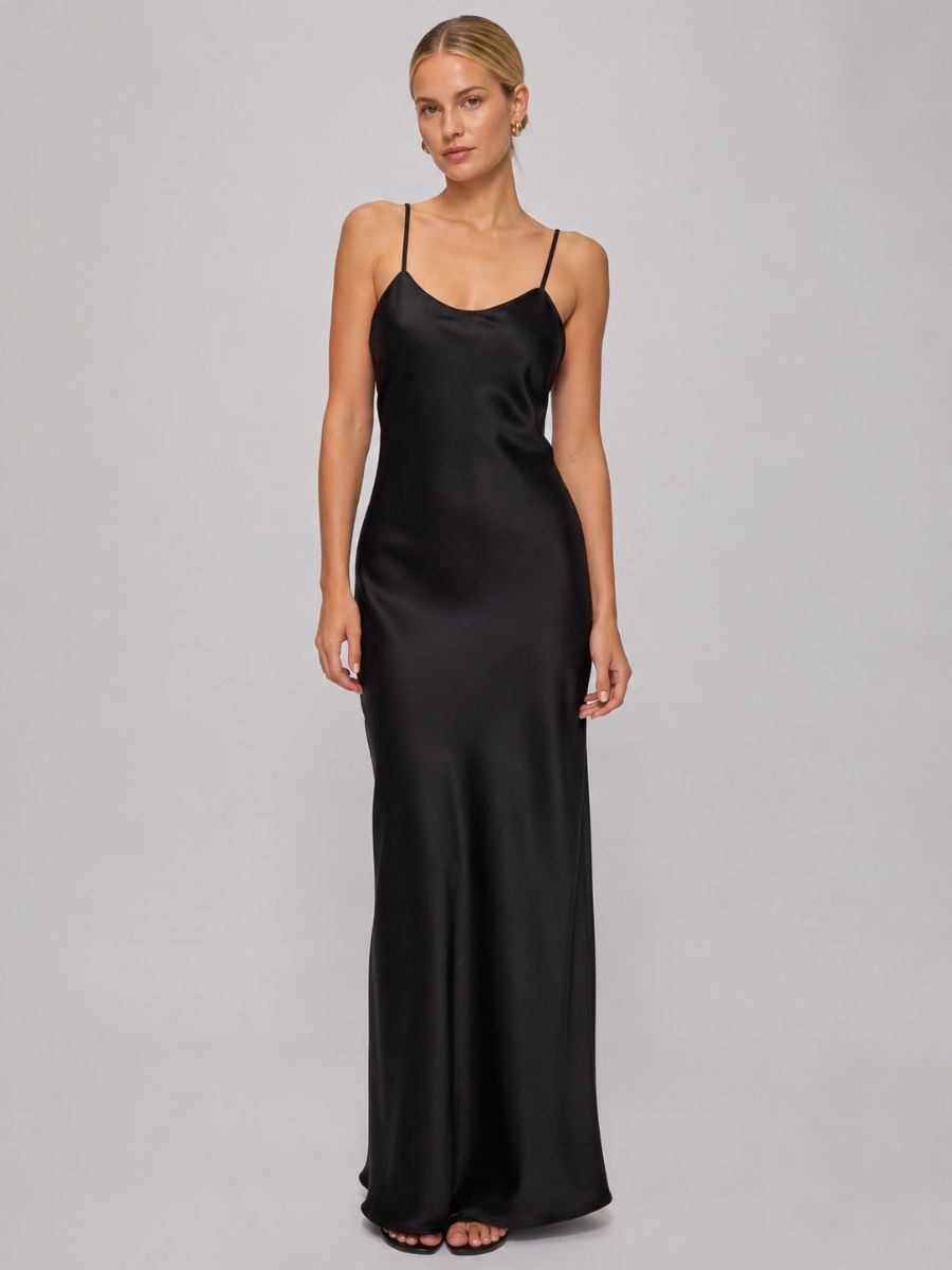Aviva Satin Slip Maxi Dress