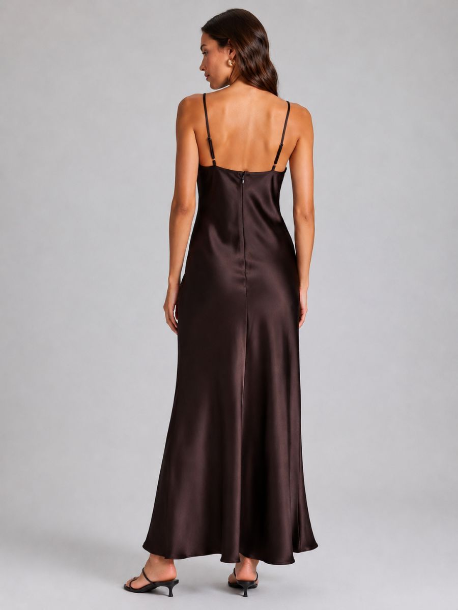 Aviva Satin Slip Maxi Dress