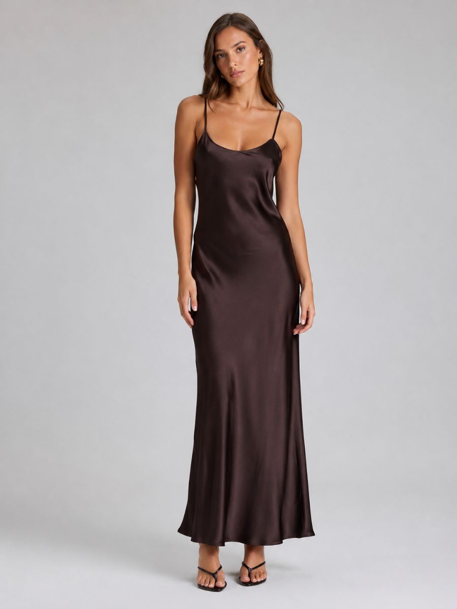 Aviva Satin Slip Maxi Dress