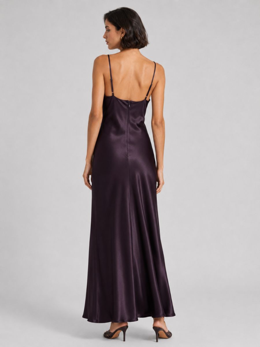 Aviva Satin Slip Maxi Dress
