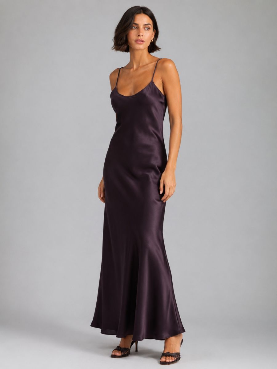 Aviva Satin Slip Maxi Dress