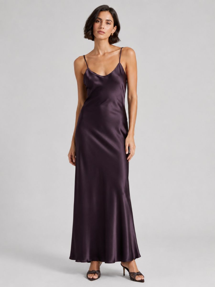 Aviva Satin Slip Maxi Dress