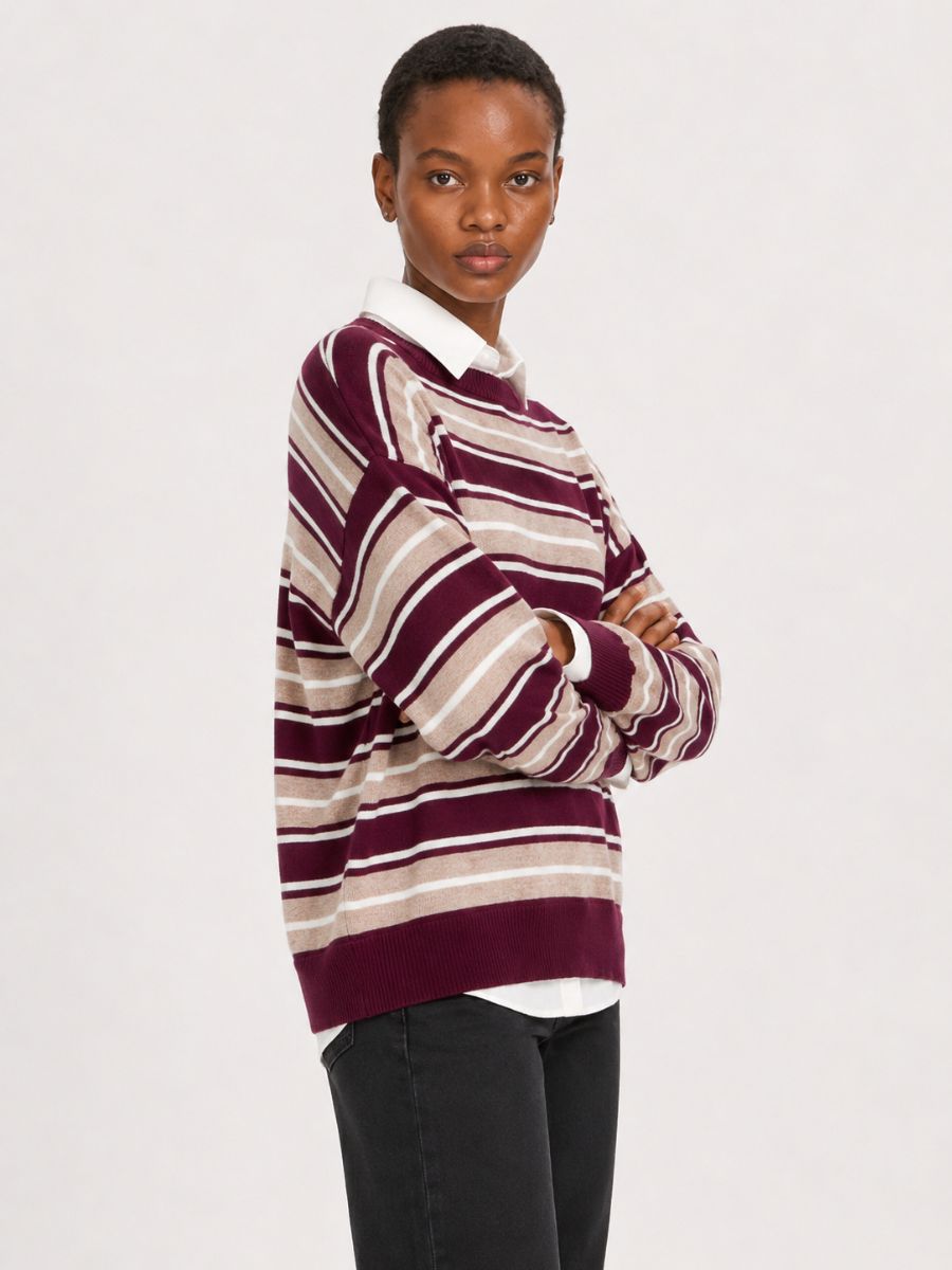 Reform Stripe Cashmere Sweater